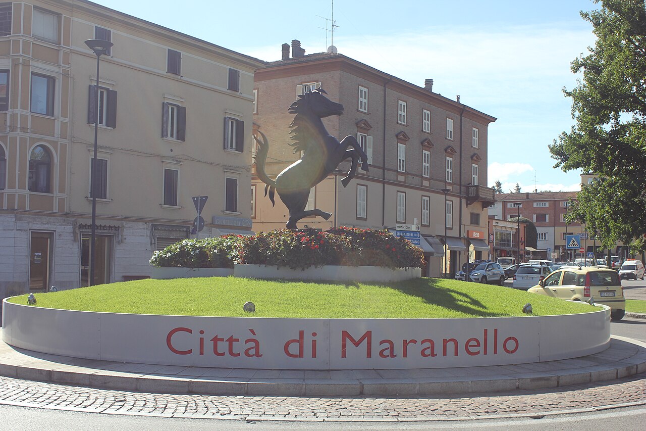 Панорама города Maranello — дом Ferrari